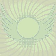 Abstract background with wings N2
