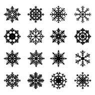 snowflake silhouettes