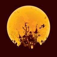 Halloween full moon design