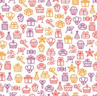 Seamless pattern with holiday elements