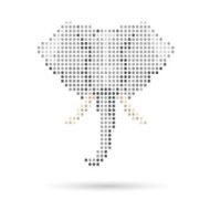 Elephant head abstract isolated on a white background vector illustration