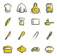 Chef Icons Freehand 2 Color