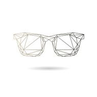 Sunglasses abstract isolated on a white backgrounds N2