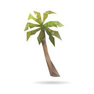 Summer palm abstract isolated on a white backgrounds N2