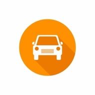 Car flat icon Vector Illustration