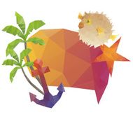 Summer holidays background vector illustration N3