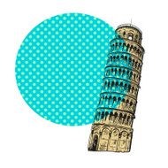 Pisa hand drawn vector illustration