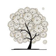 Abstract floral tree for your design N6