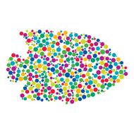 Dotted fish silhouette N2