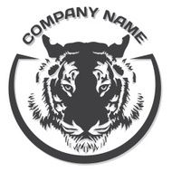 Tiger head silhouette Vector N2