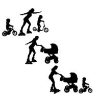 Vector silhouette of family N561