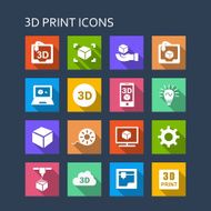 3D print icon