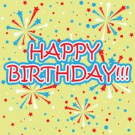 Firework birthday background