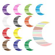 Vector set of moon icon