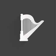 Harp icon Msic instruments