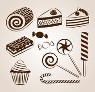 Sweet pastry collection