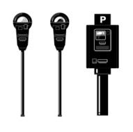 Parking Meter Silhouette Icon