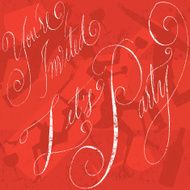Let&#039;s party invitation