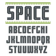 Sans serif font in sport style
