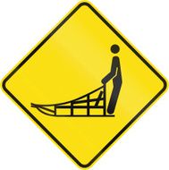 Sled Crossing in Canada