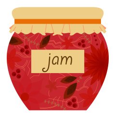 Jam jar retro