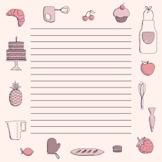 Vector Recipe Background