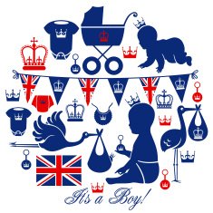 Royal Baby Icon Set N2