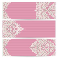 Vintage ornate cards in Victorian style N3