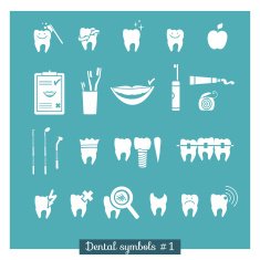 Set of dentistry symbols part 1 N4