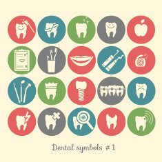 Set of dentistry symbols part 1 N6