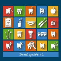 Set of dentistry symbols part 1 N7