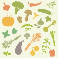 vegetables food icons