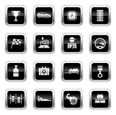 Supergloss Black Icons - Drag Racing N2