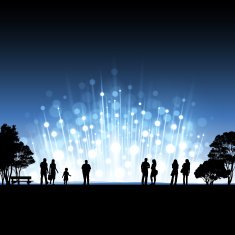 Fireworks background in park N2