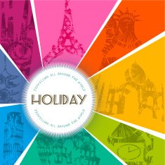 Holiday travel monument banner
