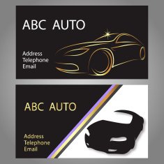 Business card car