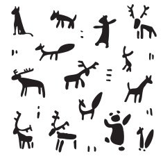 Siberia Primitive painting set