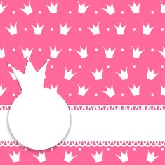 Princess Crown Background Vector Illustration N27