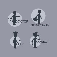 silhouette avatar portrait picture N17