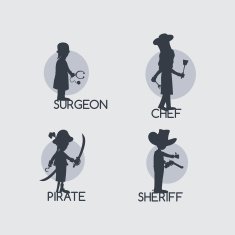 silhouette avatar portrait picture N18