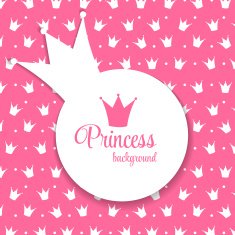 Princess Crown Background Vector Illustration N31