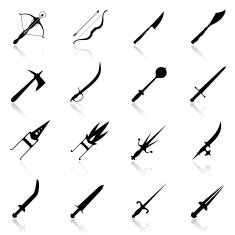 Medieval Weapons Icon Set