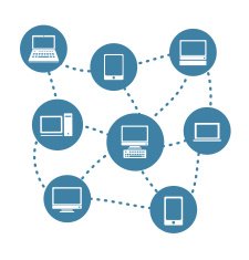 Computer network abstract scheme
