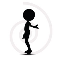 3d man in Here you are! pose