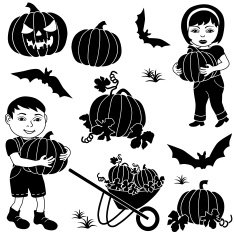 picking pumpkins N2