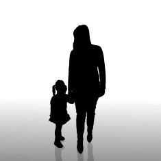 Vector silhouette of family N551