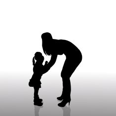 Vector silhouette of family N552