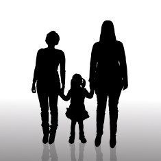 Vector silhouette of family N554