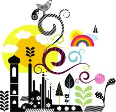city scape illo