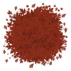 Exploding Fall Leaves Background